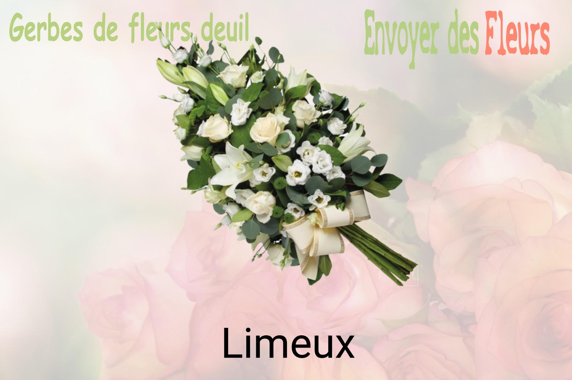 Gerbe de fleurs de deuil livrée à Limeux